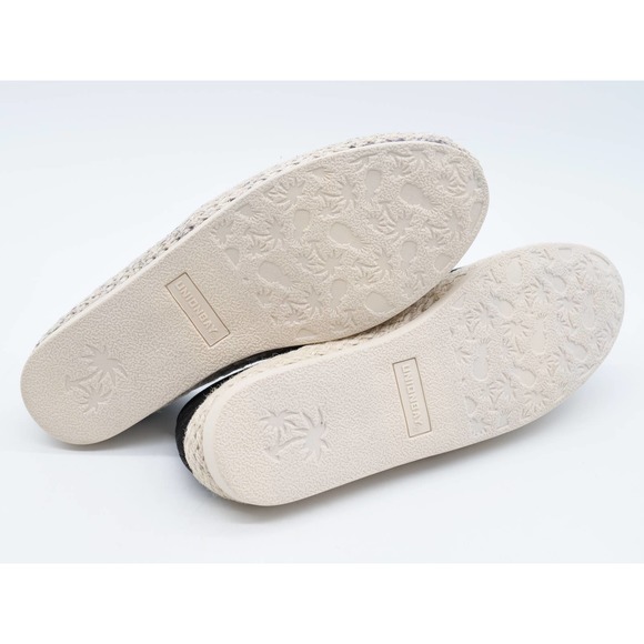 Union Bay Flats Womens 8 Black Perforated Faux Suede D'Orsay Slip On Shoes - Picture 11 of 11